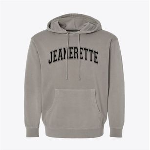 Jeanerette Louisiana Varsity Pigment-Dyed Hoodie