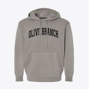 Olive Branch Mississippi Varsity Pigment-Dyed Hoodie