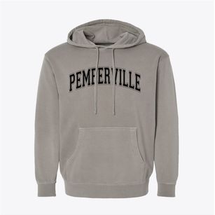 Pemberville Ohio Varsity Pigment-Dyed Hoodie
