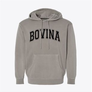 Bovina Wisconsin Varsity Pigment-Dyed Hoodie