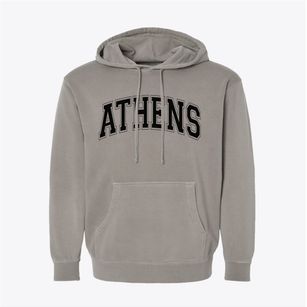 Athens Maine Varsity Pigment-Dyed Hoodie