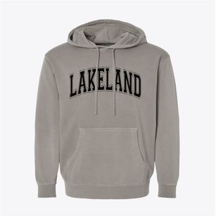 Lakeland Wisconsin Varsity Pigment-Dyed Hoodie