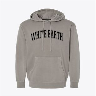 White Earth Minnesota Varsity Pigment-Dyed Hoodie