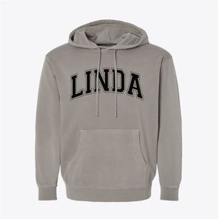 Linda California Varsity Pigment-Dyed Hoodie