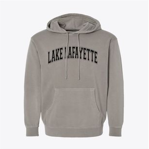 Lake Lafayette Missouri Varsity Pigment-Dyed Hoodie