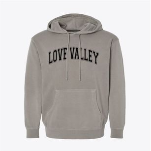 Love Valley North Carolina Varsity Pigment-Dyed Hoodie