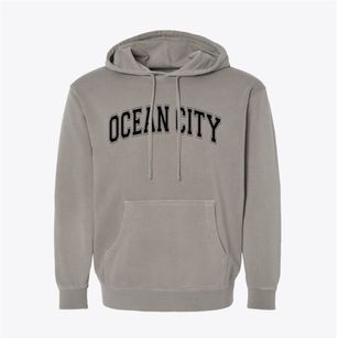 Ocean City New Jersey Varsity Pigment-Dyed Hoodie