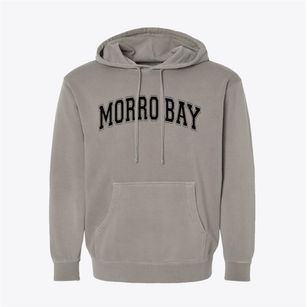 Morro Bay California Varsity Pigment-Dyed Hoodie