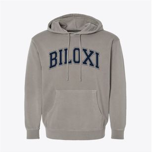 Biloxi Mississippi Varsity Pigment-Dyed Hoodie