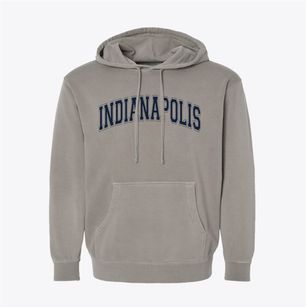 Indianapolis Indiana Varsity Pigment-Dyed Hoodie