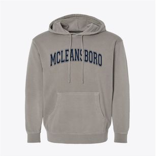 Mcleansboro Illinois Varsity Pigment-Dyed Hoodie