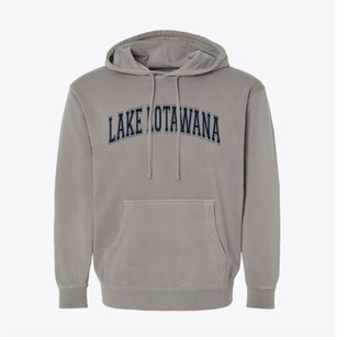 Lake Lotawana Missouri Varsity Pigment-Dyed Hoodie