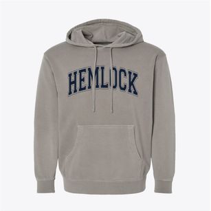Hemlock Michigan Varsity Pigment-Dyed Hoodie