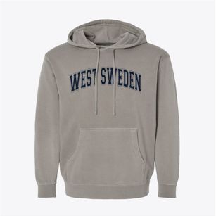 West Sweden Wisconsin Varsity Pigment-Dyed Hoodie