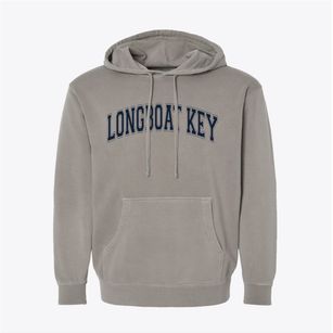 Longboat Key Florida Varsity Pigment-Dyed Hoodie