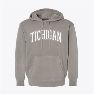 Tichigan Wisconsin Varsity Pigment-Dyed Hoodie