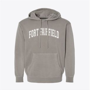 Fort Fairfield Maine Varsity Pigment-Dyed Hoodie