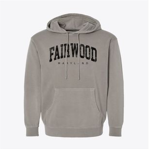 Fairwood Maryland Urban Vibe Pigment-Dyed Hoodie