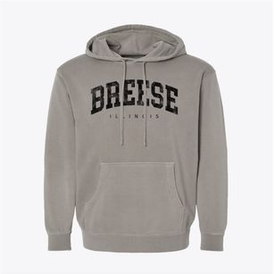 Breese Illinois Urban Vibe Pigment-Dyed Hoodie