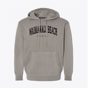 Waimanalo Beach Hawaii Urban Vibe Pigment-Dyed Hoodie