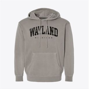 Wayland Michigan Urban Vibe Pigment-Dyed Hoodie