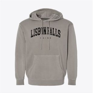 Lisbon Falls Maine Urban Vibe Pigment-Dyed Hoodie