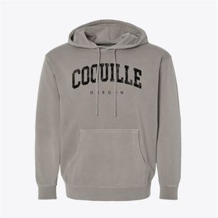 Coquille Oregon Urban Vibe Pigment-Dyed Hoodie