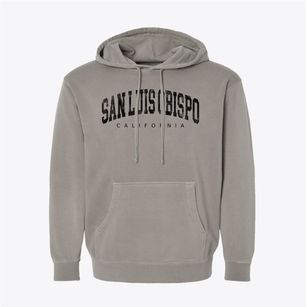 San Luis Obispo California Urban Vibe Pigment-Dyed Hoodie