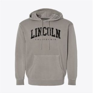 Lincoln California Urban Vibe Pigment-Dyed Hoodie