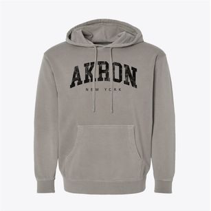Akron New York Urban Vibe Pigment-Dyed Hoodie