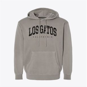 Los Gatos California Urban Vibe Pigment-Dyed Hoodie
