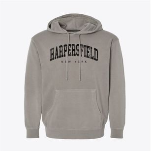 Harpersfield New York Urban Vibe Pigment-Dyed Hoodie