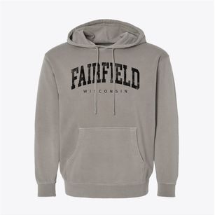 Fairfield Wisconsin Urban Vibe Pigment-Dyed Hoodie