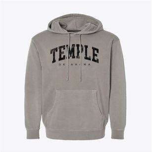 Temple Oklahoma Urban Vibe Pigment-Dyed Hoodie