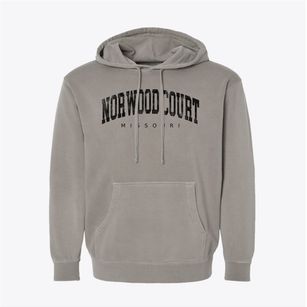 Norwood Court Missouri Urban Vibe Pigment-Dyed Hoodie