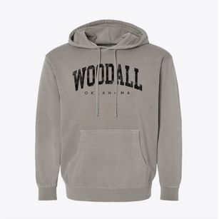 Woodall Oklahoma Urban Vibe Pigment-Dyed Hoodie