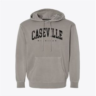 Caseville Michigan Urban Vibe Pigment-Dyed Hoodie