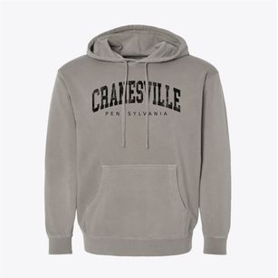 Cranesville Pennsylvania Urban Vibe Pigment-Dyed Hoodie