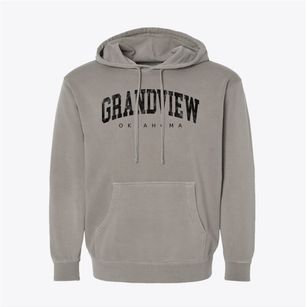 Grandview Oklahoma Urban Vibe Pigment-Dyed Hoodie
