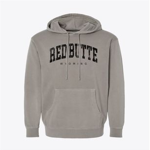 Red Butte Wyoming Urban Vibe Pigment-Dyed Hoodie
