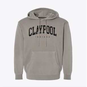 Claypool Indiana Urban Vibe Pigment-Dyed Hoodie