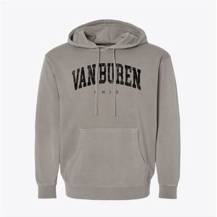 Van Buren Ohio Urban Vibe Pigment-Dyed Hoodie