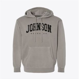 Johnson Nebraska Urban Vibe Pigment-Dyed Hoodie