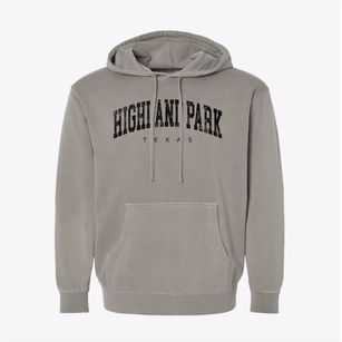 Highland Park Texas Urban Vibe Pigment-Dyed Hoodie