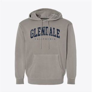 Glendale California Urban Vibe Pigment-Dyed Hoodie