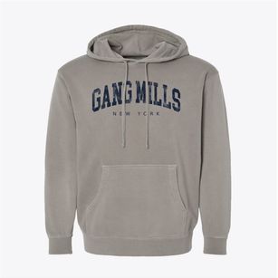 Gang Mills New York Urban Vibe Pigment-Dyed Hoodie