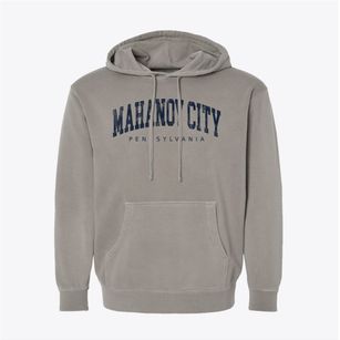 Mahanoy City Pennsylvania Urban Vibe Pigment-Dyed Hoodie