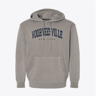Voorheesville New York Urban Vibe Pigment-Dyed Hoodie