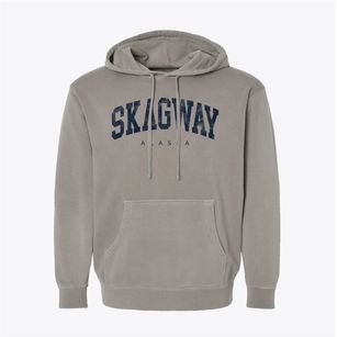 Skagway Alaska Urban Vibe Pigment-Dyed Hoodie