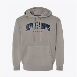 New Meadows Idaho Urban Vibe Pigment-Dyed Hoodie